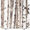 Add A Touch Of Elegance To Your Bathroom With Alibuy Waterproof Bath Shower Curtain Birch Tree Pattern.