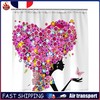 Add A Touch Of Love With 3D Heart Woman Waterproof Bathtub Bath Shower Curtain For Bathroom Decorations