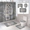 Add A Touch Of Nature To Your Bathroom With 3D Owls Tree Branch Animal Shower Curtain