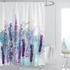 Add A Touch Of Nature To Your Bathroom With A Floral Watercolor Lavender Cloth Shower Curtain