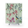 Add An Artistic Flair with Watercolor Flora and Fauna Shower Curtain Chinese Style Watercolor