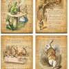 Add An Artistic Touch To Your Home Decor With Set Of 4 Alice In Wonderland Unframed Art Prints.