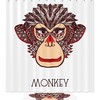 Add Personality to Your Bathroom with a Monkey Face Waterproof Shower Curtain 
