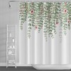 Add Soft And Pretty Colors To Your Bathroom With This Floral Eucalyptus Shower Curtain 