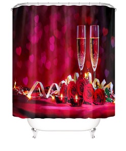 Add Some Beauty to Your Bathroom with the Rose Shower Curtain
