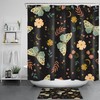 Add Some Bohemian Flair To Your Bathroom With A Flower Plant Butterfly Bohemian Shower Curtain