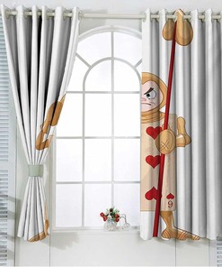 Add Some Elegance To Your Living Space With Alice In Wonderland Room Darkening Curtains.