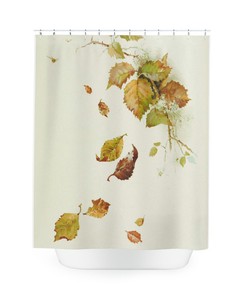 Add Some Flair To Your Bathroom With A Floral And Plant Shower Curtain
