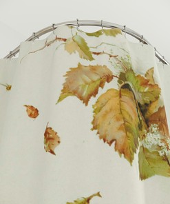 Add Some Flair To Your Bathroom With A Floral And Plant Shower Curtain
