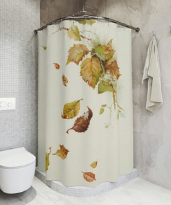 Add Some Flair To Your Bathroom With A Floral And Plant Shower Curtain