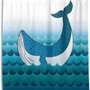 Add Some Fun To Your Bathroom With Alaza Whale Cartoon Waterproof Shower Curtain.