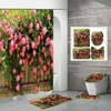 Add Some Garden Charm To Your Bathroom With A Flower Fence Waterproof Shower Curtain