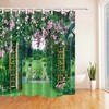 Add Some Garden Charm To Your Bathroom With This Floral Garden Door Shower Curtain 