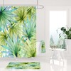 Add Some Jungle Vibes To Your Bathroom With This Green Tropical Palm Leaves Floral Botanical Boho Shower Curtain