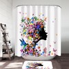 Add Some Nature To Your Bathroom Decor With A Flower Girl And Hummingbirds Shower Curtain