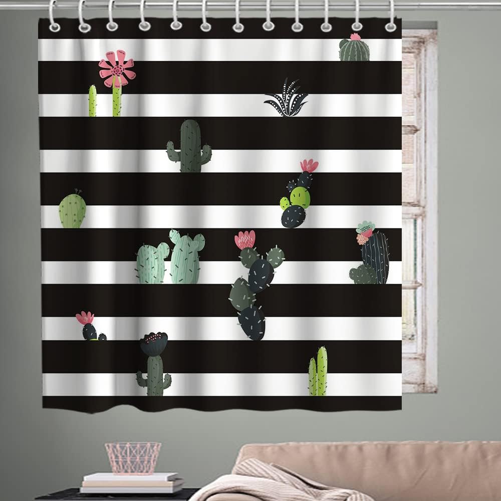 Add Some Rustic Charm To Your Bathroom With This Cactus Shower Curtain - Image 3