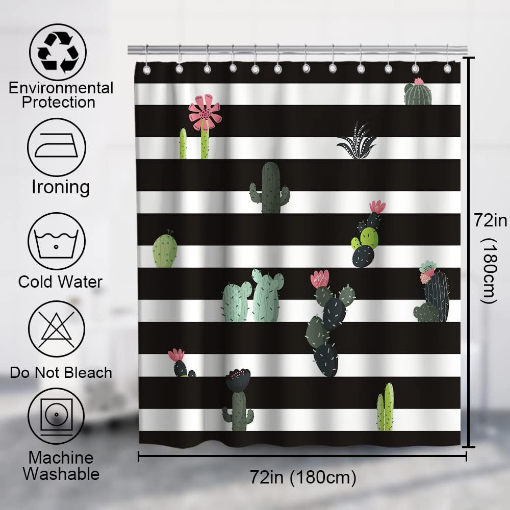 Add Some Rustic Charm To Your Bathroom With This Cactus Shower Curtain - Image 4