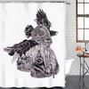 Add Some Viking Flair To Your Bathroom Dcor With This Odin Berserker Thor's Hammer Pattern Shower Curtain Liner