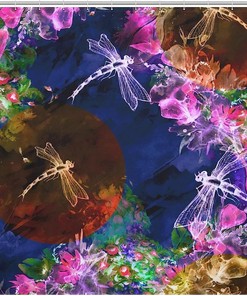 Add Splashes of Color with Watercolor Dragonfly Paint Splash Bath Shower Curtain for Bathroom