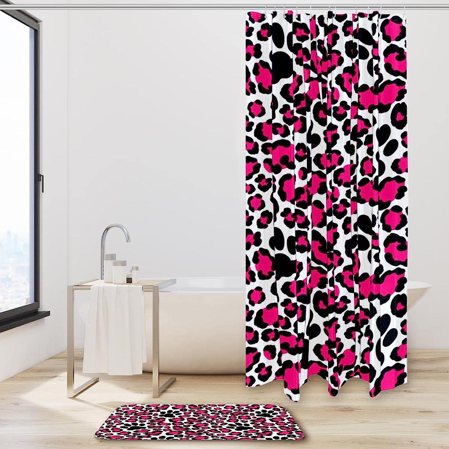 Add Style & Elegance to Your Bathroom with Leopard Skin Shower Curtain