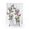 Add a Boho Touch to Your Bathroom with the Pink Floral Roses Shower Curtain