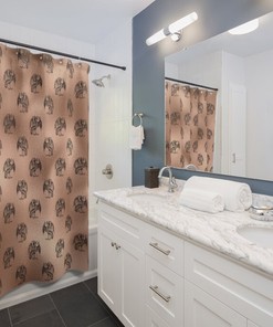 Add a Gothic Touch to Your Bathroom with the Rose Gold Dragon Shower Curtain