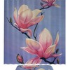 Add a Hint of Elegance and Floral Design to Your Bath with Magnolia Paintings Waterproof Fabric Bathroom Shower Curtain