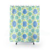 Add a Moroccan Flair with Watercolor Hand-Drawn Shower Curtain Geometric Style Arabian Moroccan Pattern