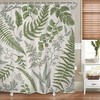 Add a Natural Touch to Your Bathroom with Fern Leaves Shower Curtain for Rustic Farmhouse Decor