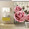 Add a Touch of Elegance with this Beautiful Roses Shower Curtain for Your Bathroom