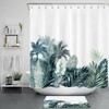 Add a Touch of Nature to Your Bathroom with Banana Leaf Watercolor Shower Curtain