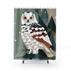 Add a Touch of Nature to Your Bathroom with Snowy Owl Shower Curtain for Bird Lovers