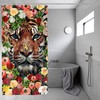 Add a Touch of Nature to Your Bathroom with Tiger in Flora Shower Curtain