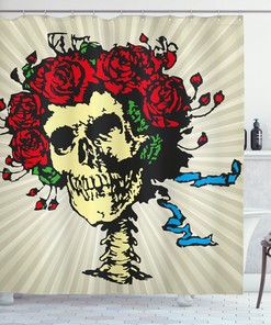 Add a Touch of Royalty to Your Bathroom with this Rose Shower Curtain