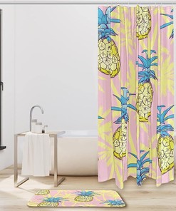 Add a Touch of Summer with Palm Trees Shower Curtain and Waterproof Fabric
