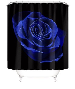 Add a Touch of Whimsy with this Rose Shower Curtain for Your Bathroom