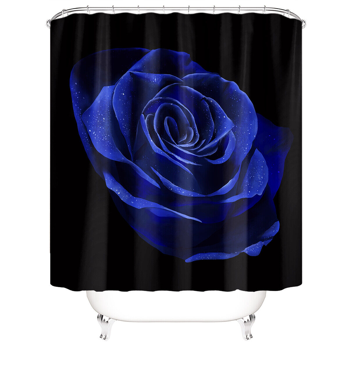 Add a Touch of Whimsy with this Rose Shower Curtain for Your Bathroom