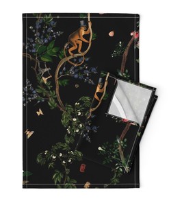 Add a Touch of the Jungle with Monkey World Tea Towels - Great for Kitchen Decor 