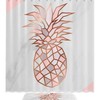 Add some Style to Your Bathroom with the Pineapple Marble Shower Curtain