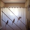 Adorable Birds On A Wire Shower Curtain For Unique Bathroom Decor, Modern Design