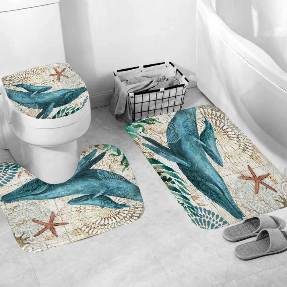 Adorable Blue Whale Bathroom Toilet Seat Lid Cove For Kids Bathroom - Image 2