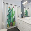 Adorable Cactus Shower Curtain For A Desert-Inspired Bathroom