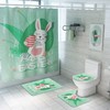 Adorable Cartoon Easter Eggs Rabbit Shower Curtain New