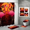 Adorable Cartoon Flamingos Animal Print Shower Curtain For Your Bathroom Decor