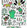 Adorable Cartoon Fox Bear Wolf And Owl Waterproof Shower Curtain For Kids' Bathroom