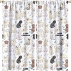 Adorable Curtains With I Love Labrador Theme Printed For Boys And Girls Bedroom Living Room Decorative