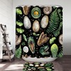 Adorable Dinosaur And Dinosaur Eggs Shower Curtain For Jurassic-Themed Bathroom Decor