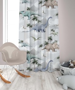 Adorable Dinosaur Baby Room Curtains For A Cute Nursery