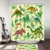 Adorable Dinosaur Drawings For Kids Shower Curtain For A Fun And Educational Bathroom