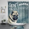 Adorable Dog In The Rain Shower Curtain - A Funny Bathroom Accessory